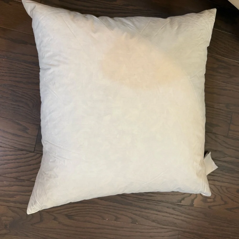 Ballard Design Inman Textured Trellis Pillow 20” Square Feather Insert Included